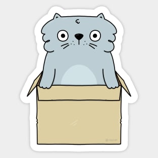 Cat Box Sticker